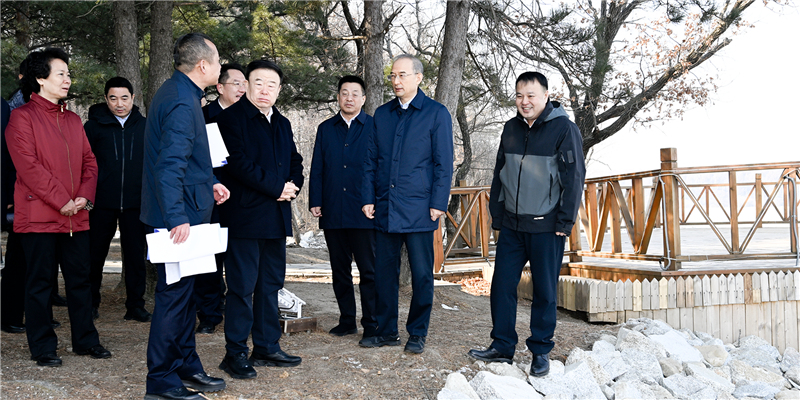 黄强在长春净月潭国家森林公园调研